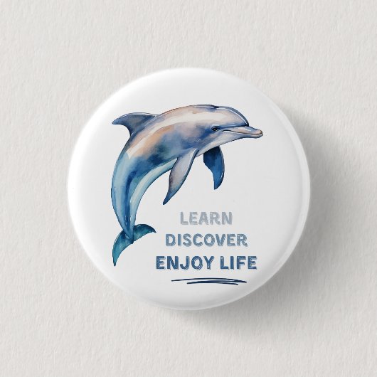 学Discover楽しむ Lifeボタン 缶バッジ (正面)