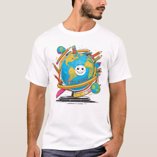 学s Is Global – のインスパイアEducation & World U Tシャツ (正面)