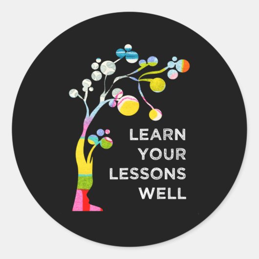 学Your Lessons Well GodspellミュージカルシアターF ラウンドシール (正面)