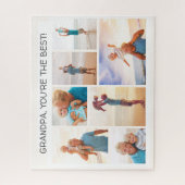 孫おじいちゃんあなたは最高の7フォトコラージュ ジグソーパズル (縦)