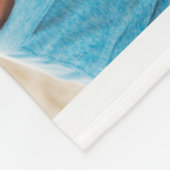 孫おじいちゃんあなたは最高の7フォトコラージュ フリースブランケット (角)