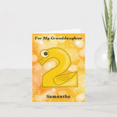 孫おもしろいの2回目の誕生日 カード (正面)