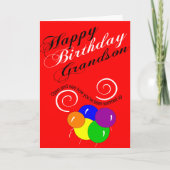 孫おもしろいハッピーバースデー願い カード (正面)