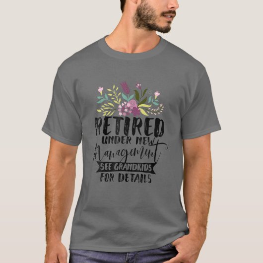 孫おもしろい退職 Tシャツ (正面)