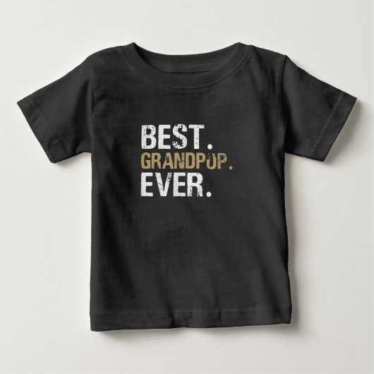 孫おもしろい | Grandpop 最高の Ever ベビーTシャツ (正面)