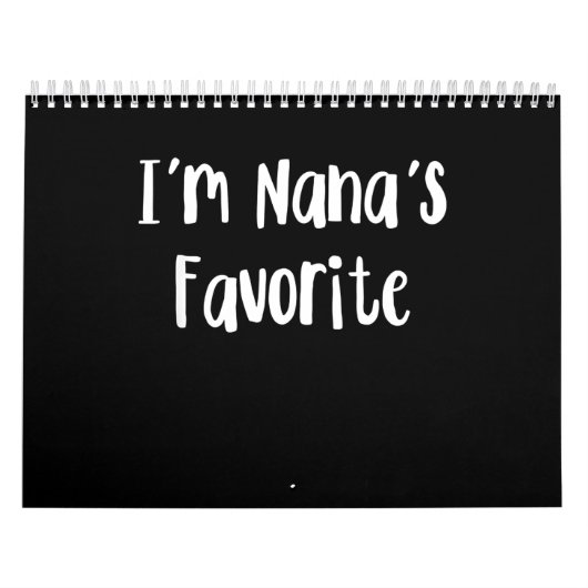 孫おもしろい | I'm Nana's お気に入りの カレンダー (カバー)