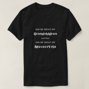 孫およびオートバイ Tシャツ