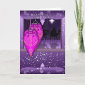 孫および彼のフィアンセのクリスマスの挨拶状 シーズンカード (正面)