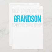 孫お気に入りのが与えこの家族の贈り物を シーズンカード (正面/裏面)