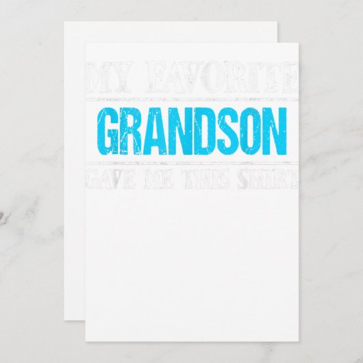 孫お気に入りのが与えこの家族の贈り物を シーズンカード (正面/裏面)