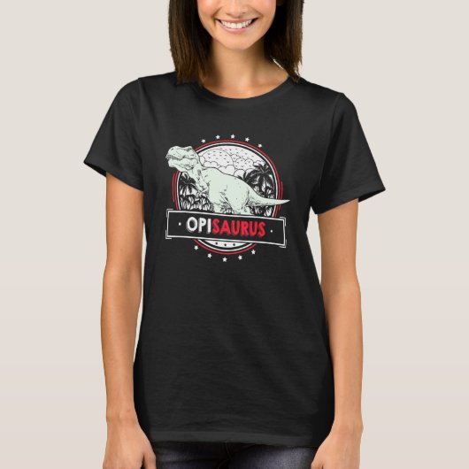孫からのオピのアイデア 男性Trexオピサウルス Tシャツ (正面)