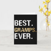 孫から最高のじいちゃん カード (黄色い花)