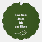 孫から祖父母 オーナメントカード (裏面)