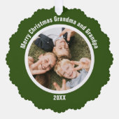 孫から祖父母 オーナメントカード (正面)