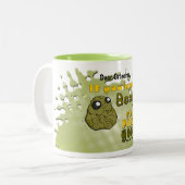 孫かパーソナライズされたらおばあちゃんへの愛 ツートーンマグカップ (正面左)