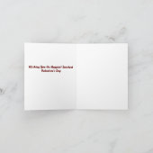 孫がバレンタインデーをめでたく カード (内部)