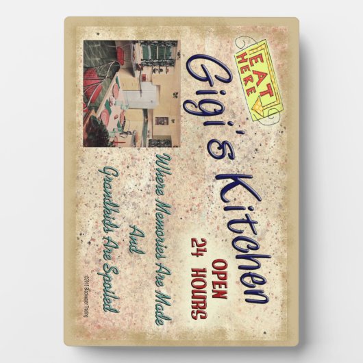 孫がプラークを甘やかされるギギキッチン フォトプラーク (正面)