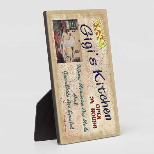 孫がプラークを甘やかされるギギキッチン フォトプラーク (側面)