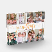 孫が人生をグランドフォトグランドペアレントギフトに フォトブロック (左)