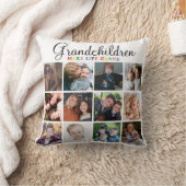 孫が人生を壮大にする |写真のコラージュ クッション (ブランケット)