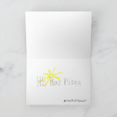 孫が作った美しいイースターカード シーズンカード (内部)