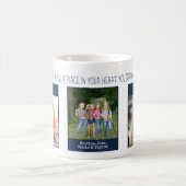 孫が場所を埋める引用文3フォトブルー コーヒーマグカップ (中央)