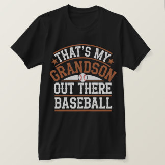 孫が外に出ています 野球 グランマ マザーズ デー Tシャツ