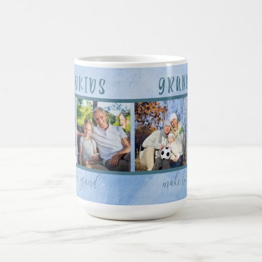 孫が生涯をグランド4写真の祖父母に コーヒーマグカップ (中央)
