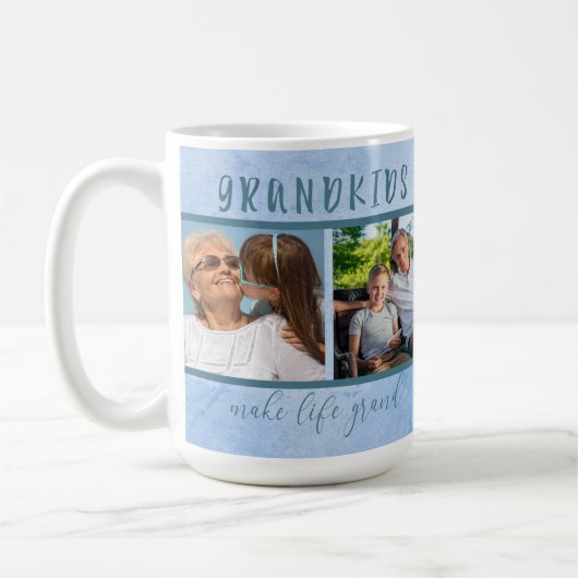 孫が生涯をグランド4写真の祖父母に コーヒーマグカップ (左)