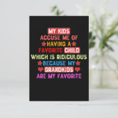 孫が私のお気に入り - 祖母 サンキューカード (スタンド正面)