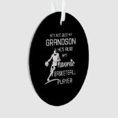 孫が私のバスケットボーお気に入りのル選手です オーナメント (正面)