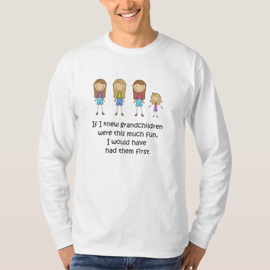 孫がTシャツを最初に着たのに Tシャツ (正面)