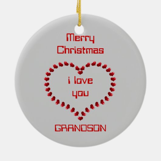 孫さん – 「ひどい犬のクリスマス」のオーナメント セラミックオーナメント (裏面)