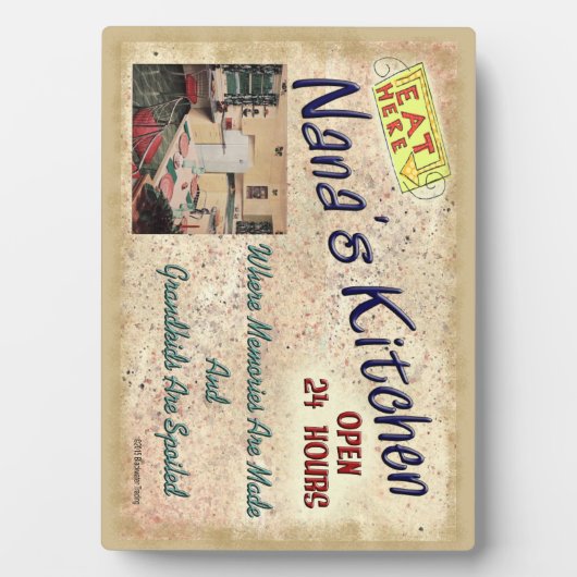 孫たちがプラークを甘やかしているナナの台所 フォトプラーク (正面)