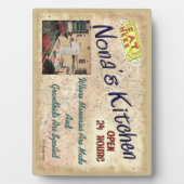 孫たちがプラークを甘やかしているノナの台所 フォトプラーク (正面)