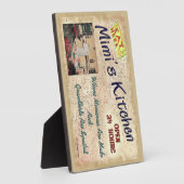 孫たちがプラークを甘やかしている耳美の台所 フォトプラーク (側面)