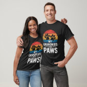 孫たちには肉球がある 犬 猫 動物 祖父母 Tシャツ (ユニセックス)
