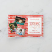 孫たちの祖父祖母の写真 楽しいクリスマス カード (内部)