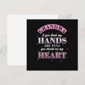 孫たち 孫 ナナ おばあちゃん 面白い おばあちゃん 招待状 (正面/裏面)