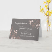 孫とその夫へのお祝い カード (黄色い花)