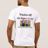 孫とのすばらしい時 Tシャツ (裏面)