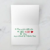 孫と娘の娘の聖パトリックの日の子猫 カード (内部)