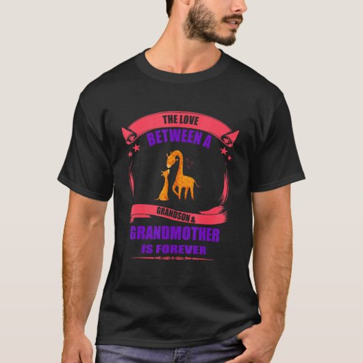 孫と祖母のことわざユーモアを愛する Tシャツ (正面)