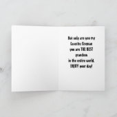 孫と私のファイアお気に入りのマンオン誕生日 カード (内部)