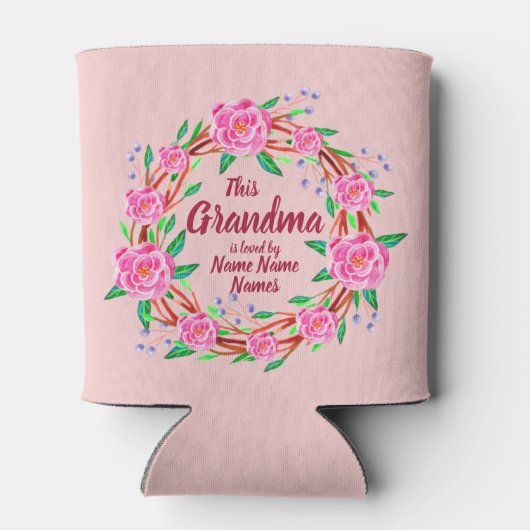 孫に愛される祖母の名前を変更 缶クーラー (裏面)