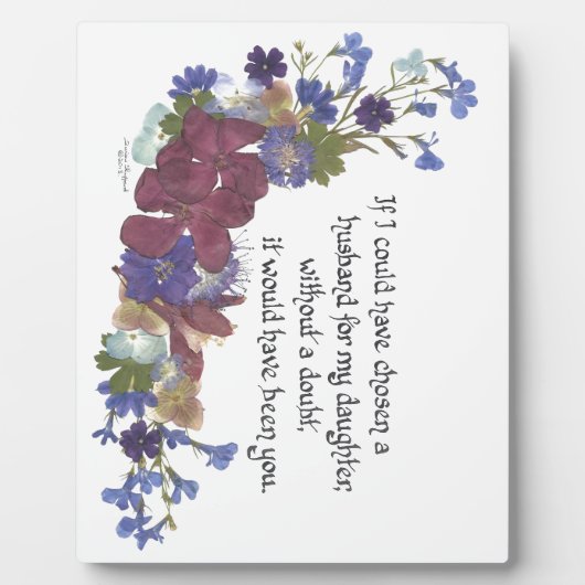 孫のお土産 フォトプラーク (正面)