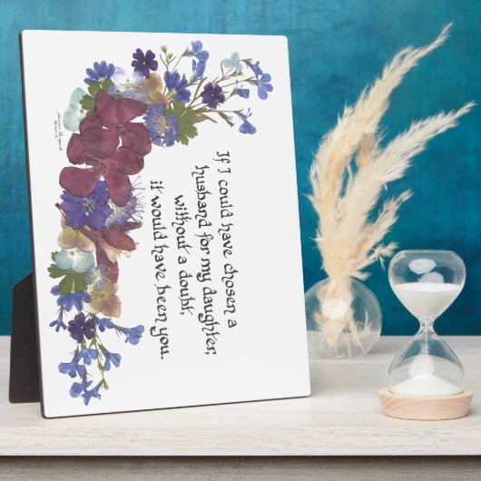 孫のお土産 フォトプラーク (側面)