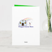 孫のためのくるみ割りのクリスマスカード シーズンカード (裏面)