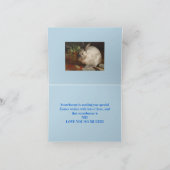 孫のためのイースターバニーカード サンキューカード (内部)