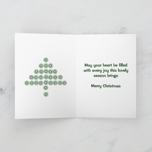 孫のためのクリスマスカード シーズンカード (内部)